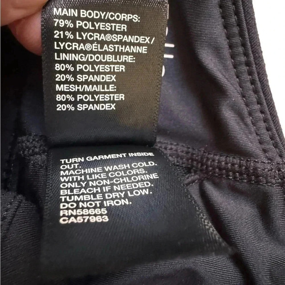 Zella Black Sports Bra Padded Support Athletic Small - Picture 6 of 6